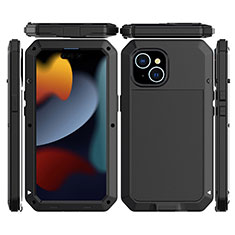 Custodia Lusso Alluminio Cover 360 Gradi HJ1 per Apple iPhone 14 Nero