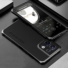 Custodia Lusso Alluminio Cover 360 Gradi per Oppo Reno9 5G Nero