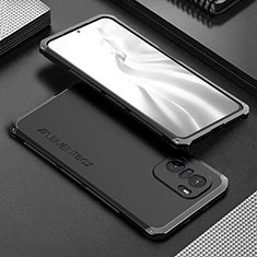 Custodia Lusso Alluminio Cover 360 Gradi per Xiaomi Mi 11X Pro 5G Nero