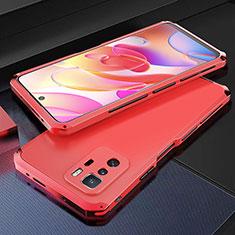 Custodia Lusso Alluminio Cover 360 Gradi per Xiaomi Poco X3 GT 5G Rosso