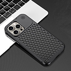 Custodia Lusso Alluminio Cover 360 Gradi QC3 per Apple iPhone 15 Pro Nero