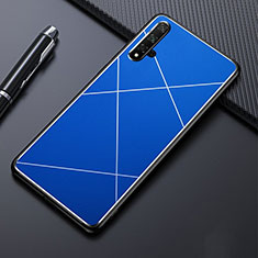 Custodia Lusso Alluminio Cover M01 per Huawei Nova 5 Pro Blu