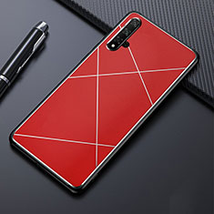 Custodia Lusso Alluminio Cover M01 per Huawei Nova 5 Pro Rosso