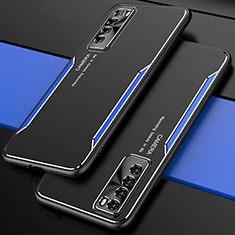 Custodia Lusso Alluminio Cover M01 per Huawei Nova 7 5G Blu