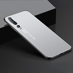 Custodia Lusso Alluminio Cover M01 per Xiaomi Mi 10 Argento