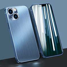 Custodia Lusso Alluminio Cover M09 per Apple iPhone 13 Blu