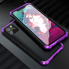 Custodia Lusso Alluminio Cover per Apple iPhone 11 Pro Max Viola