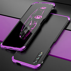 Custodia Lusso Alluminio Cover per Huawei Honor 9X Pro Viola