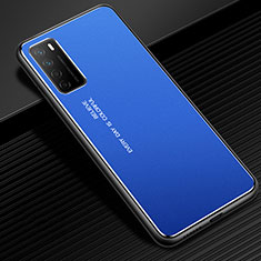 Custodia Lusso Alluminio Cover per Huawei Honor Play4 5G Blu