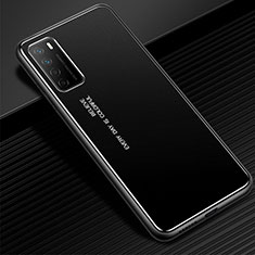 Custodia Lusso Alluminio Cover per Huawei Honor Play4 5G Nero