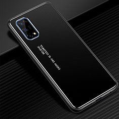 Custodia Lusso Alluminio Cover per Realme Q2 Pro 5G Nero