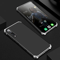 Custodia Lusso Alluminio Cover per Xiaomi Mi 9 Lite Argento e Nero
