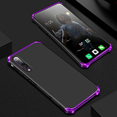 Custodia Lusso Alluminio Cover per Xiaomi Mi 9 Lite Viola