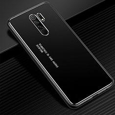 Custodia Lusso Alluminio Cover per Xiaomi Redmi 9 Prime India Nero