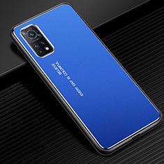 Custodia Lusso Alluminio Cover per Xiaomi Redmi K30S 5G Blu