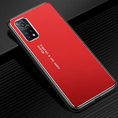 Custodia Lusso Alluminio Cover per Xiaomi Redmi K30S 5G Rosso