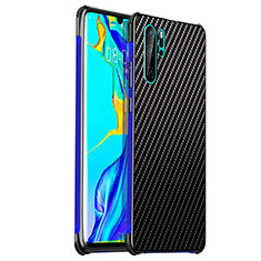 Custodia Lusso Alluminio Cover S01 per Huawei P30 Pro Blu