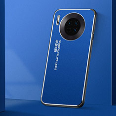 Custodia Lusso Alluminio Cover T01 per Huawei Mate 30E Pro 5G Blu