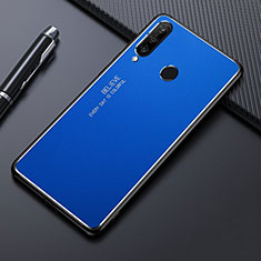 Custodia Lusso Alluminio Cover T01 per Huawei Nova 4e Blu