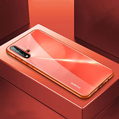 Custodia Lusso Alluminio Cover T01 per Huawei Nova 5 Arancione