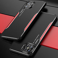 Custodia Lusso Alluminio Cover T01 per Huawei Nova 8 SE 5G Rosso