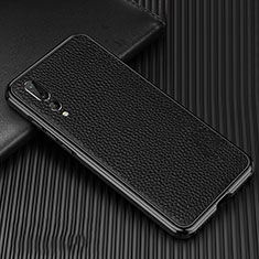 Custodia Lusso Alluminio Cover T01 per Huawei P20 Pro Nero