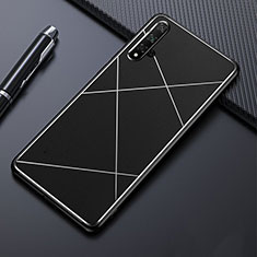 Custodia Lusso Alluminio Cover T02 per Huawei Nova 5T Nero