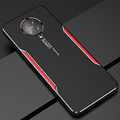 Custodia Lusso Alluminio Cover T02 per Xiaomi Poco F2 Pro Rosso