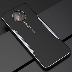 Custodia Lusso Alluminio Cover T02 per Xiaomi Redmi K30 Pro Zoom Argento