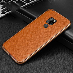 Custodia Lusso Alluminio Cover T04 per Huawei Mate 20 Arancione