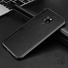 Custodia Lusso Alluminio Cover T04 per Huawei Mate 20 Nero