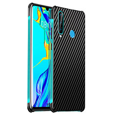 Custodia Lusso Alluminio Cover T06 per Huawei P30 Lite Ciano