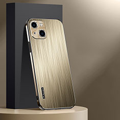 Custodia Lusso Alluminio e Silicone Laterale Cover AT1 per Apple iPhone 14 Oro