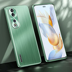 Custodia Lusso Alluminio e Silicone Laterale Cover JL1 per Huawei Honor 90 Pro 5G Verde