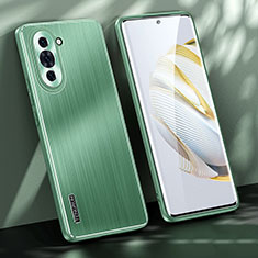 Custodia Lusso Alluminio e Silicone Laterale Cover JL1 per Huawei Nova 10 Verde