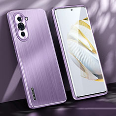 Custodia Lusso Alluminio e Silicone Laterale Cover JL1 per Huawei Nova 10 Viola