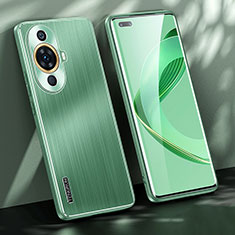 Custodia Lusso Alluminio e Silicone Laterale Cover JL1 per Huawei Nova 11 Ultra Verde