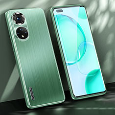 Custodia Lusso Alluminio e Silicone Laterale Cover JL1 per Huawei Nova 9 Pro Verde