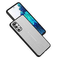 Custodia Lusso Alluminio e Silicone Laterale Cover JL1 per Samsung Galaxy S20 FE 5G Argento