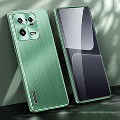 Custodia Lusso Alluminio e Silicone Laterale Cover JL1 per Xiaomi Mi 13 Pro 5G Verde