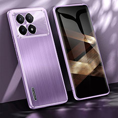 Custodia Lusso Alluminio e Silicone Laterale Cover JL1 per Xiaomi Redmi K70 5G Viola