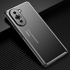 Custodia Lusso Alluminio e Silicone Laterale Cover JL2 per Huawei Nova 10 Pro Nero