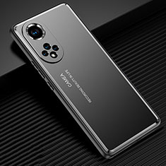 Custodia Lusso Alluminio e Silicone Laterale Cover JL2 per Huawei Nova 9 Pro Nero