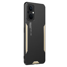 Custodia Lusso Alluminio e Silicone Laterale Cover PB1 per OnePlus Nord N20 5G Oro