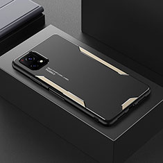 Custodia Lusso Alluminio e Silicone Laterale Cover PB1 per Vivo Y72 India Oro