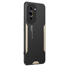 Custodia Lusso Alluminio e Silicone Laterale Cover PB2 per Huawei Nova 10 Oro