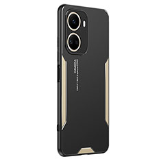 Custodia Lusso Alluminio e Silicone Laterale Cover PB2 per Huawei Nova 10 SE Oro