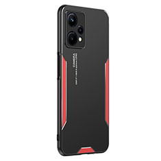 Custodia Lusso Alluminio e Silicone Laterale Cover PB2 per Realme 9 Pro 5G Rosso