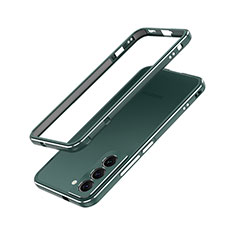 Custodia Lusso Alluminio Laterale Cover A01 per Samsung Galaxy S21 FE 5G Verde