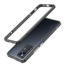 Custodia Lusso Alluminio Laterale Cover A01 per Xiaomi Mi 12S Pro 5G Nero